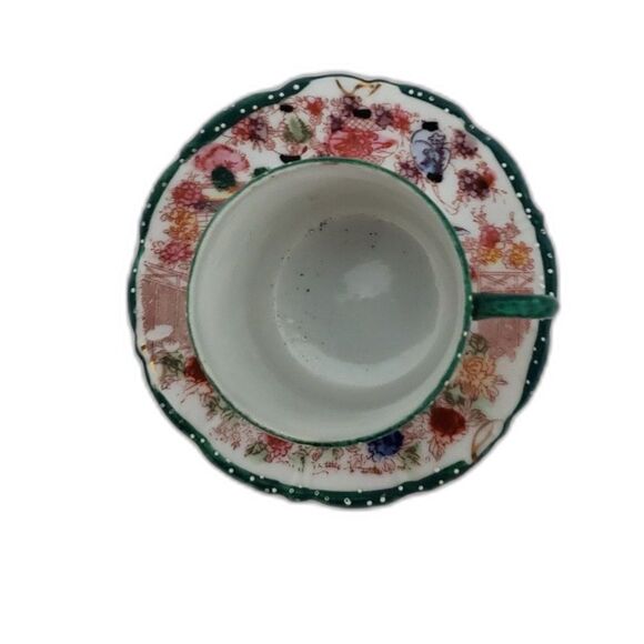 Geisha Girl Japanese Porcelain Teacup and Saucer ~Vintage~ - Picture 8 of 8